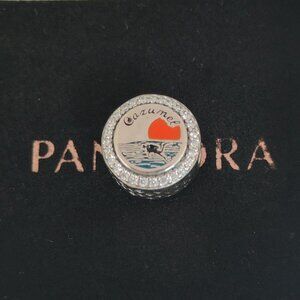 Pandora Mexico Cozumel Enamel Bead Charm S925 Silver with box